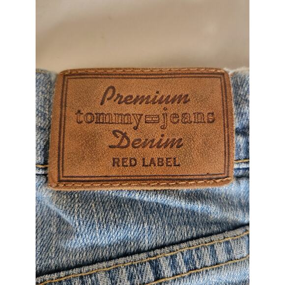 Tommy Jeans Premium Denim Red Label Size 7 Flared Leg Medium Wash - Picture 7 of 10